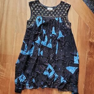 Moulinette Soeurs Black and Blue Dress - Women's Size 6